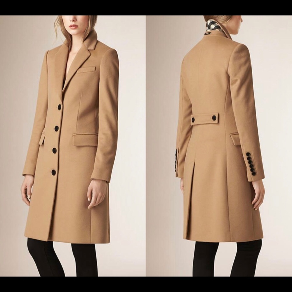 SOLD!!!Burberry Wool Cashmere Camel Size 12